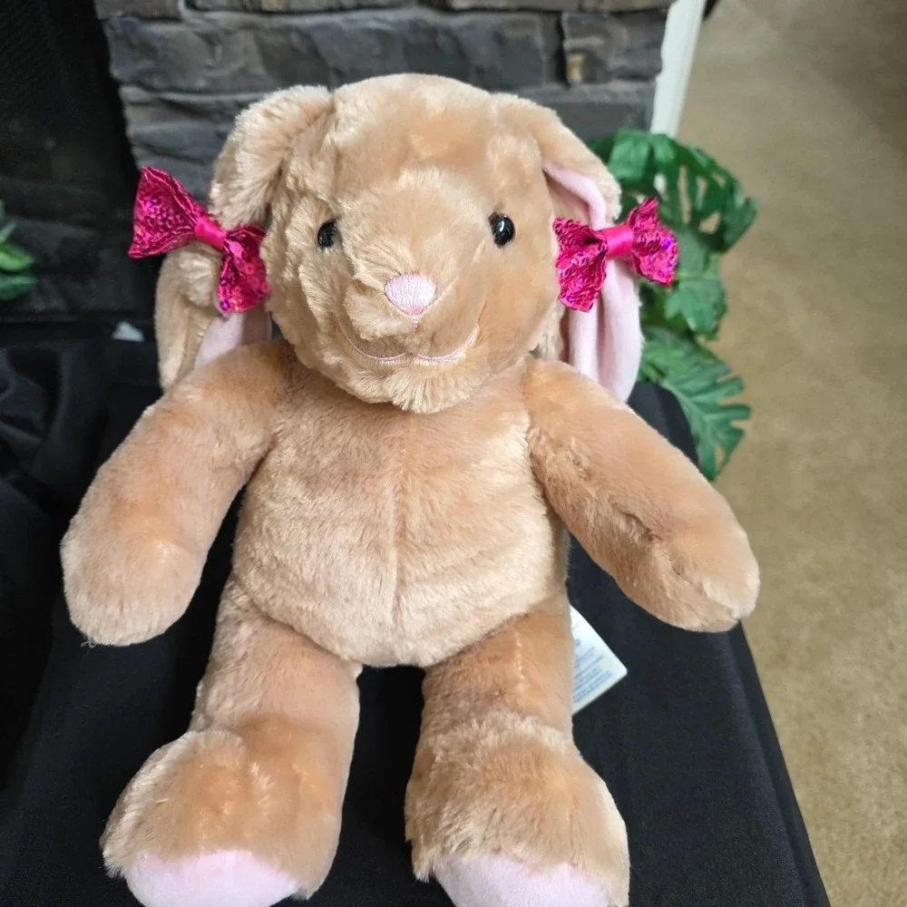 Build A Bear Brown Bunny Rabbit w/Long Ears Stuffed Animal Toy 16